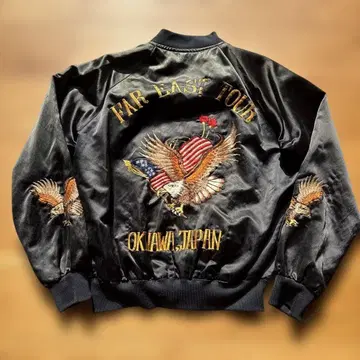 수베니어 자켓 블랙 드래곤 자수 FAR EAST TOUR JAPAN