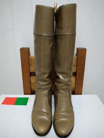 긴자 카네마츠 롱 부츠 25cm 힐 7.5cm 그레이