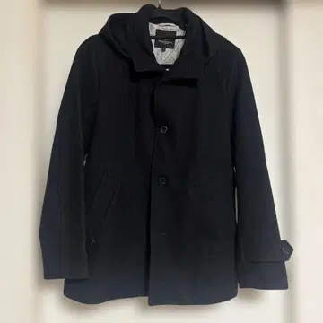 BEAUTY&YOUTH 후드 부착 블랙 체스터 코트