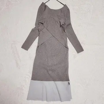 Her lip to 하립투 니트 원피스 롱 리브 레이스