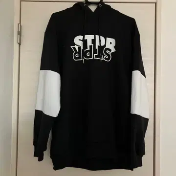 스토푸리 루즈핏 후드티 (블랙) STPR 후드티