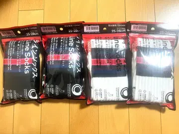 훼미리마트 x 기묘한 이야기 라인 양말 4개 세트 미사용 새상품