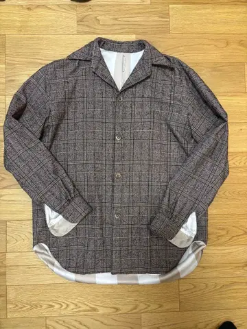 m's braque 22aw 오픈 카라 셔츠 자켓