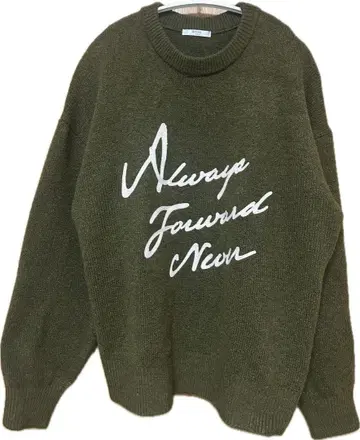 올리브 그린 스웨터 긴팔