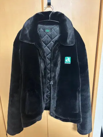 플리스 자켓 블랙