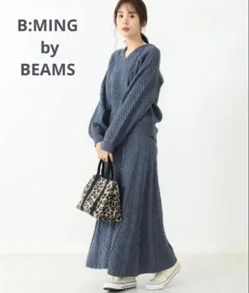 B:MING by BEAMS/케이블 V넥 셋업 빔즈