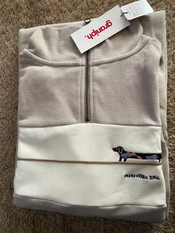 그라니프(graniph) [새상품] 하프 지퍼 맨투맨 원피스