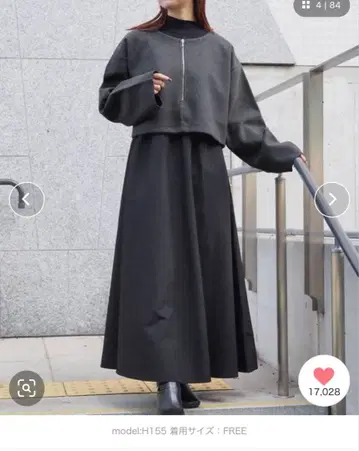 tiptop 컷 멜톤 풀오버 x 원피스SET