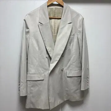 라이트 그레이 더블 브레스트 테일러드 자켓