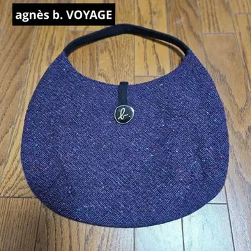 agnes b. VOYAGE 메쉬 바구니 백 원숄더 보라색 일본제