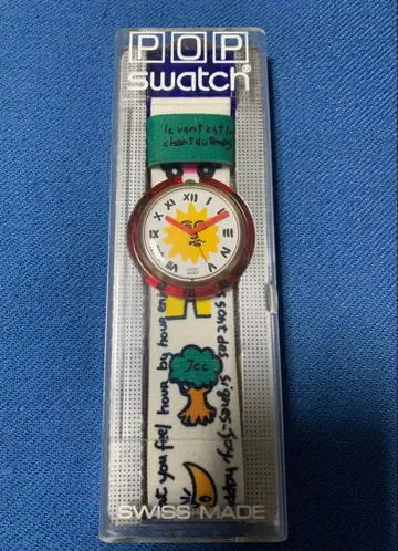 POP Swatch 아날로그 손목시계
