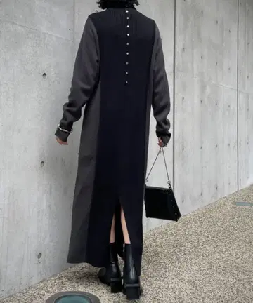 [ &g'aime ] 바이칼라 니트 원피스