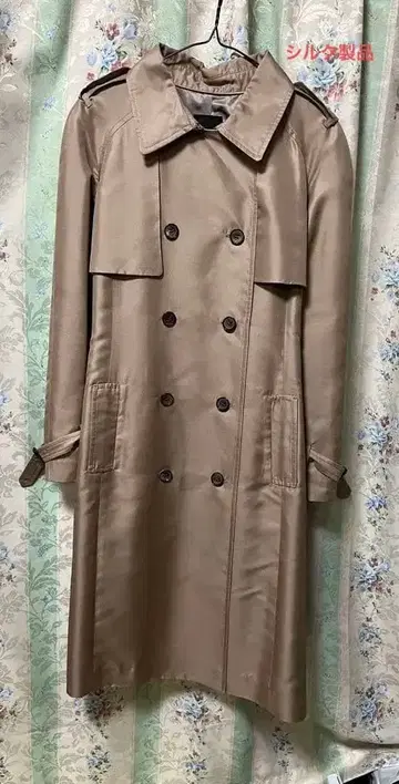 DAMA 트렌치코트 실크 제품 큐프라 안감