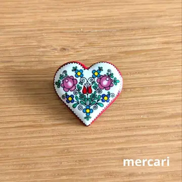 오스트리아 빈 ARTA 에나멜 브로치 빈티지