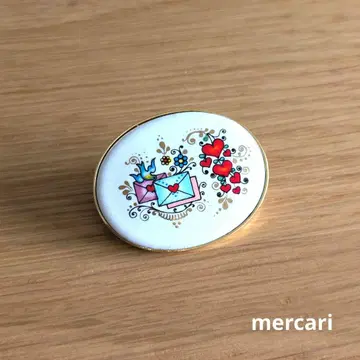 오스트리아 빈 ARTA 에나멜 브로치 빈티지