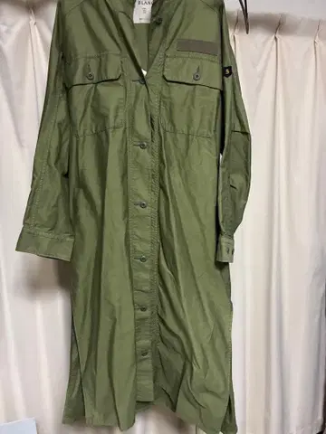 BLANC 올리브 셔츠 원피스 긴팔