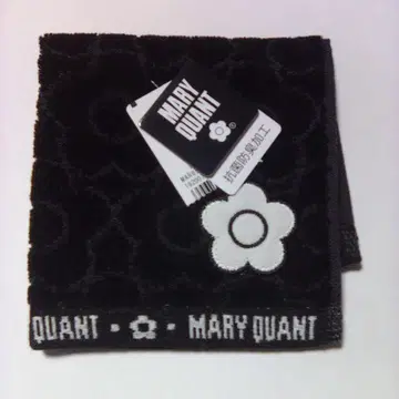 MARY QUANT 꽃무늬 손수건 블랙