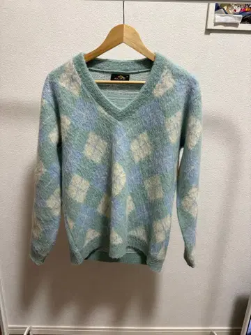 60s ALPS 모헤어 니트 모헤어 가디건 V넥 빈티지