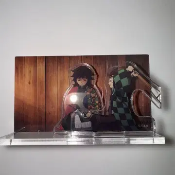 귀멸의 칼날 미니 디오라마 아크릴 스탠드 기유 탄지로