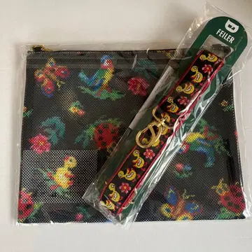 페일라 D링 메쉬 파우치 숄더 스트랩