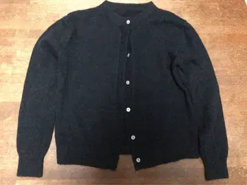 니트 가디건 블랙 긴팔