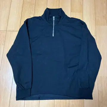 Pilgrim Surf + Supply 하프 지퍼 티셔츠 블랙 XS