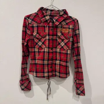 Different Sphere 레드 체크 셔츠