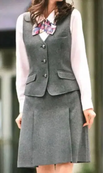 사무복 Amatir 베스트 스커트 2종 세트 빅 사이즈 13호