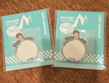 아베 료헤이 거울 스티커 2개 세트 SnowMan ON 음고지신