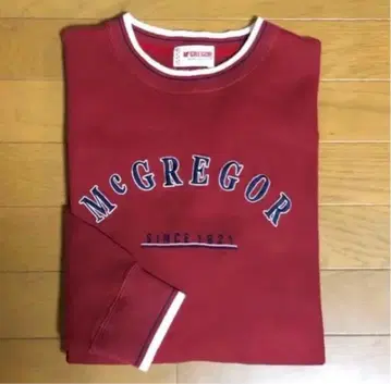 맥그리거 빨간색 로고 긴팔 트레이닝복