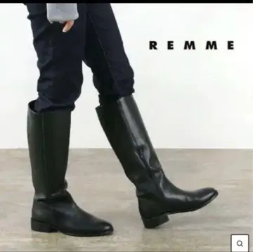 REMME 사이드 지퍼 롱 부츠 38