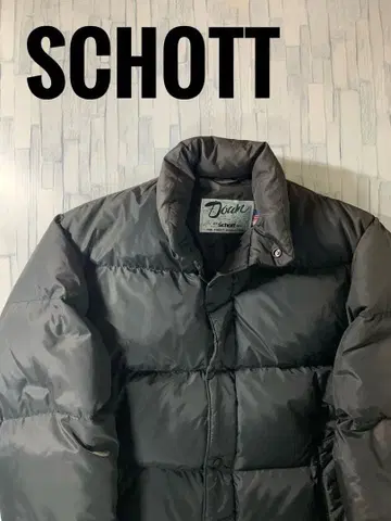 [레어 고품질] Schott 다운 자켓 M 블랙