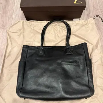 츠치야 가방 세션 빅 토트 츠치야 가방 제조소 토트 블랙 가죽