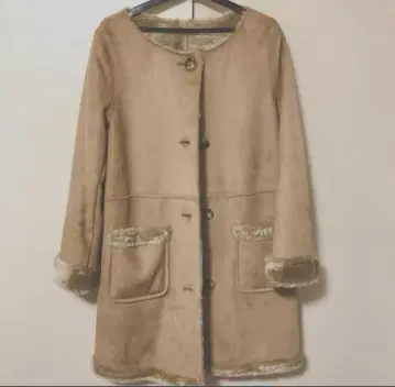 BEAMS Heart 노카라 무스탕 코트