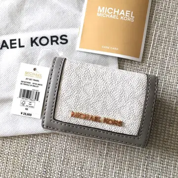 새상품 마이클코어스 MICHEAL KORS 3단 폴더형 지갑 그레이