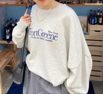 Ungrid 자수 로고 루즈 맨투맨