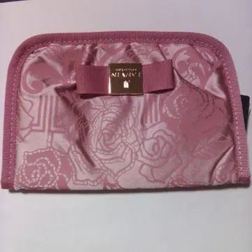 핑크 로즈 패턴 카드 케이스