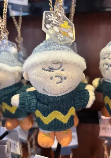 USJ 한정판 찰리 브라운 마스코트 키체인