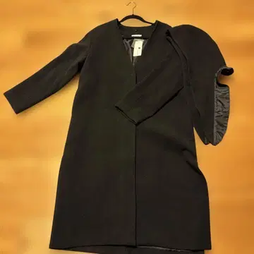 LEPSIM 블랙 롱 코트