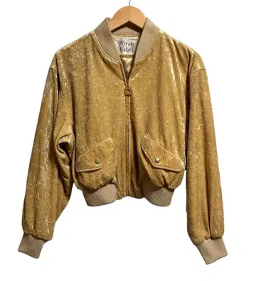 00s y2k Private Label 벨로아 숏 기장 자켓 M