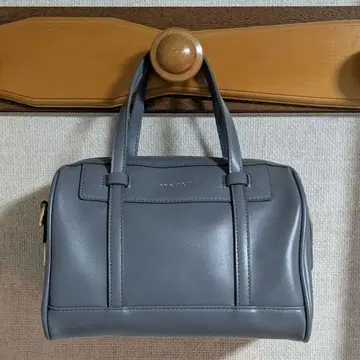 그레이 숄더백 합성 피혁