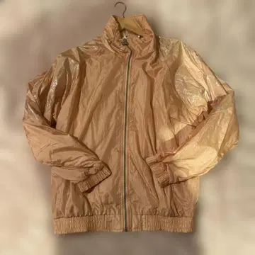 베이지 나일론 자켓 집업