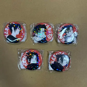 NARUTO 나루토 원작 올스타 캔뱃지 우치하 사스케 5개 세트
