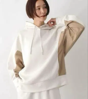 렙심 포켓 부착 이소재 후드티