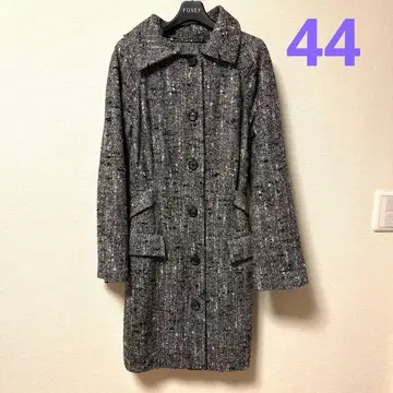 CIVIDINI 트위드 롱 코트 그레이 계열 이탈리아제