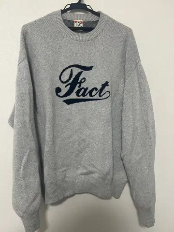 COOPER FACT 로고 니트