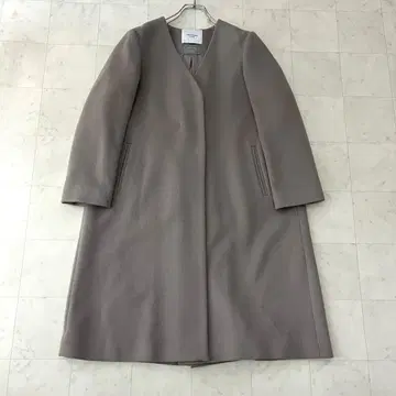 어반 리서치 도어 super100 노카라 롱 코트 그레이지