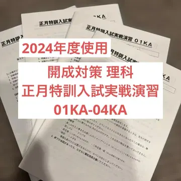 사피 가이세이 대책 이과 설날 특훈 입시 실전 연습 01KA-04KA