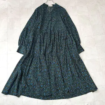 새상품급 스미스타일 이아파피요네 티어드 원피스 맥시 길이 올 패턴