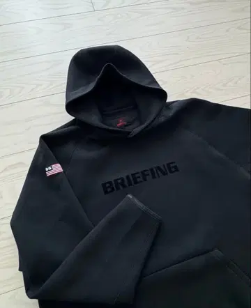 브리핑 MEN'S LOGO HOODIE 블랙 L